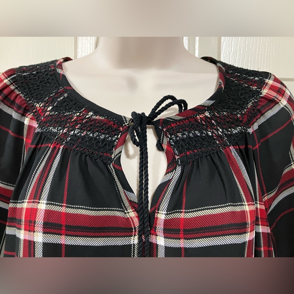 Ruffhewn Woman size small pullover style long sleeve blouse - Picture 3 of 11